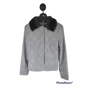 Vintage Donatella Women's Wool‎ Blend Jacket Size 8 (Medium)